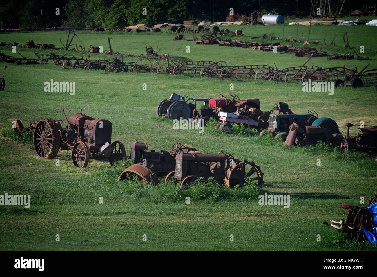 Stati Uniti; 08-12-2022: R.T. Legard il proprietario di Glemore la chiama chiusa e ha venduto la fattoria che è forse l'ultima famiglia Legard a Loudo Foto Stock