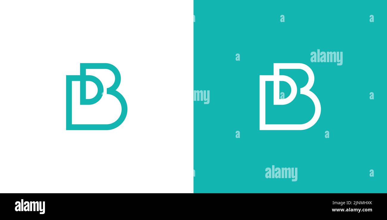 Design moderno ed esclusivo con logo PB Illustrazione Vettoriale