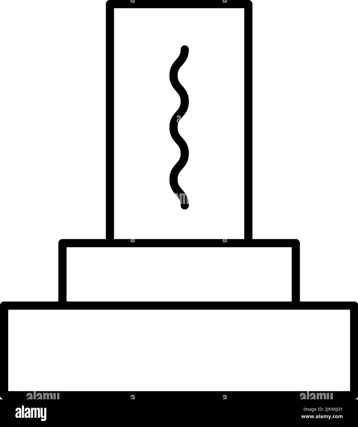 Icona funeraria in bianco e nero, lapide Illustrazione Vettoriale