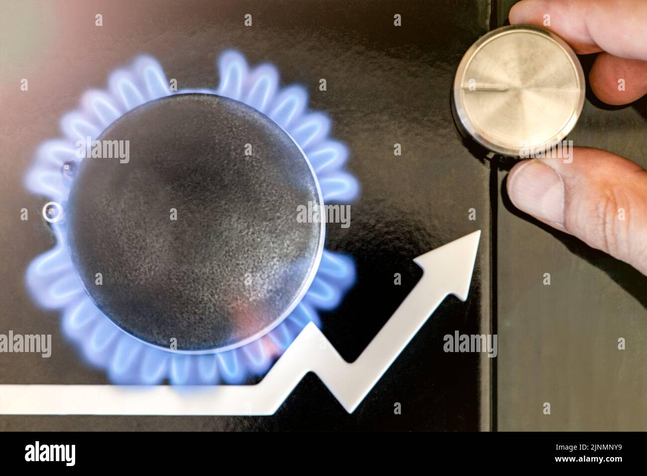 Ravvicinata di una fiamma a gas immagini e fotografie stock ad alta