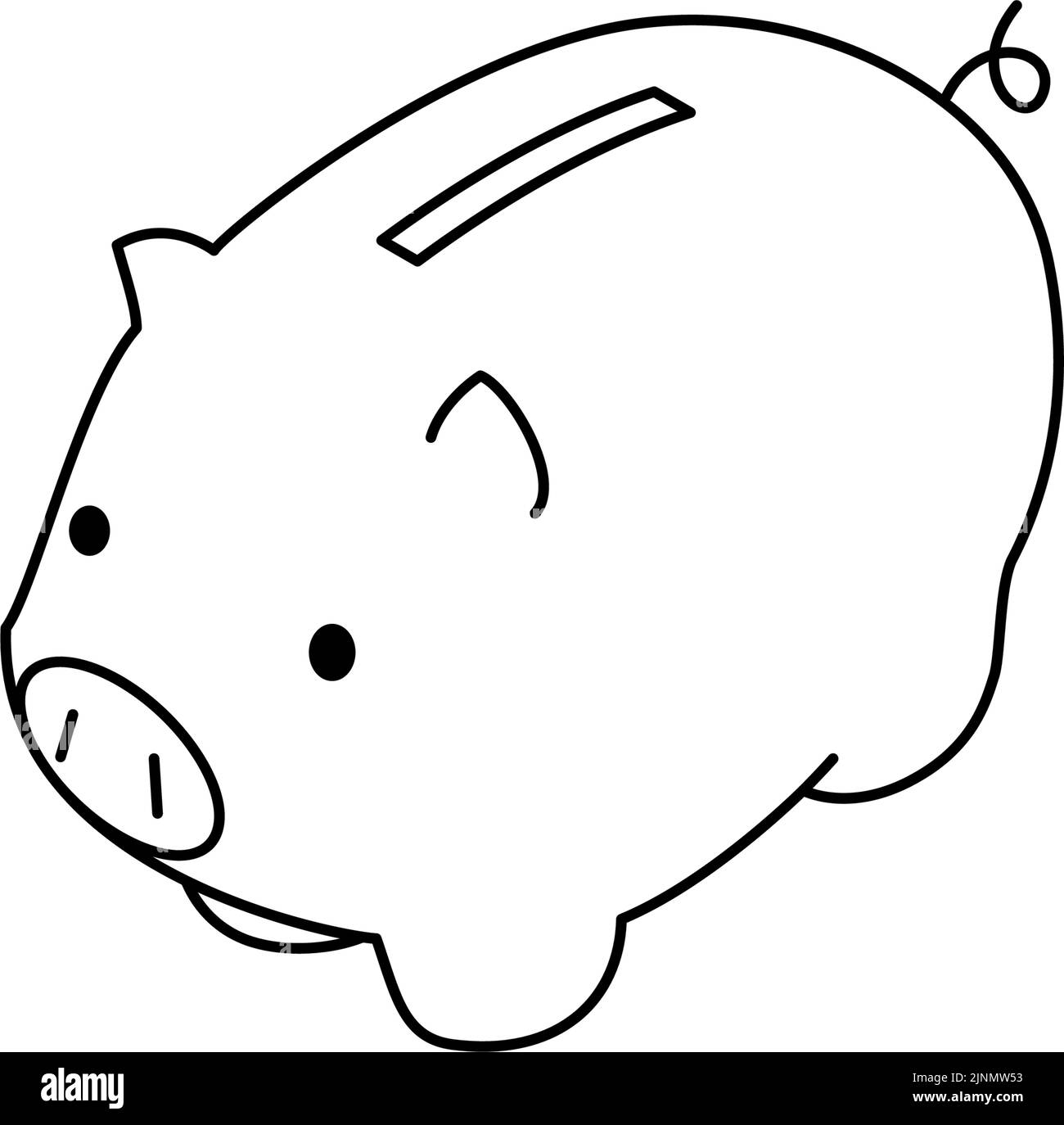 Immagine di risparmio, piggy bank, isometrico Illustrazione Vettoriale