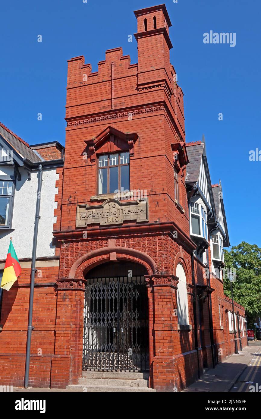 YE Olde Wyche Theatre Building dal 1919, Nantwich, Cheshire, Inghilterra, Regno Unito, CW5 5DG Foto Stock