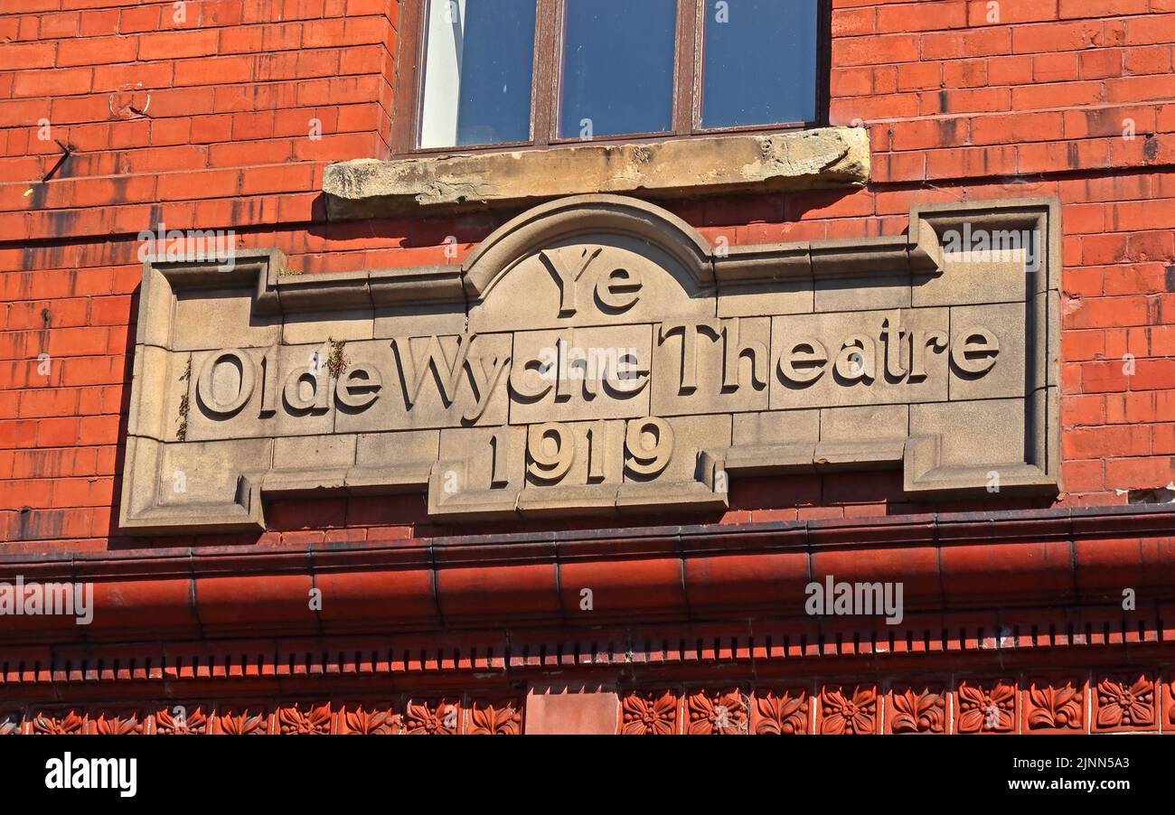 YE Olde Wyche Theatre Building dal 1919, Nantwich, Cheshire, Inghilterra, Regno Unito, CW5 5DG Foto Stock