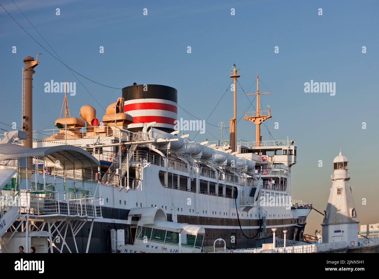 Hikawa-Maru storico nave passeggeri, Yokohama, Giappone Foto Stock