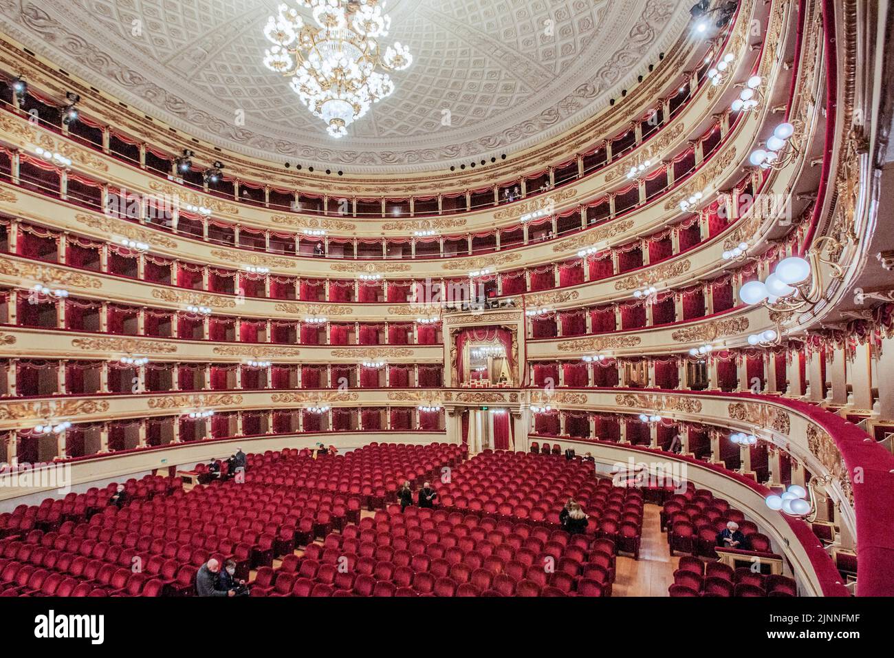 Auditorium, Sala alla Scala, Teatro alla Scala, Milano, Lombardia, Italia Settentrionale, Italia Foto Stock