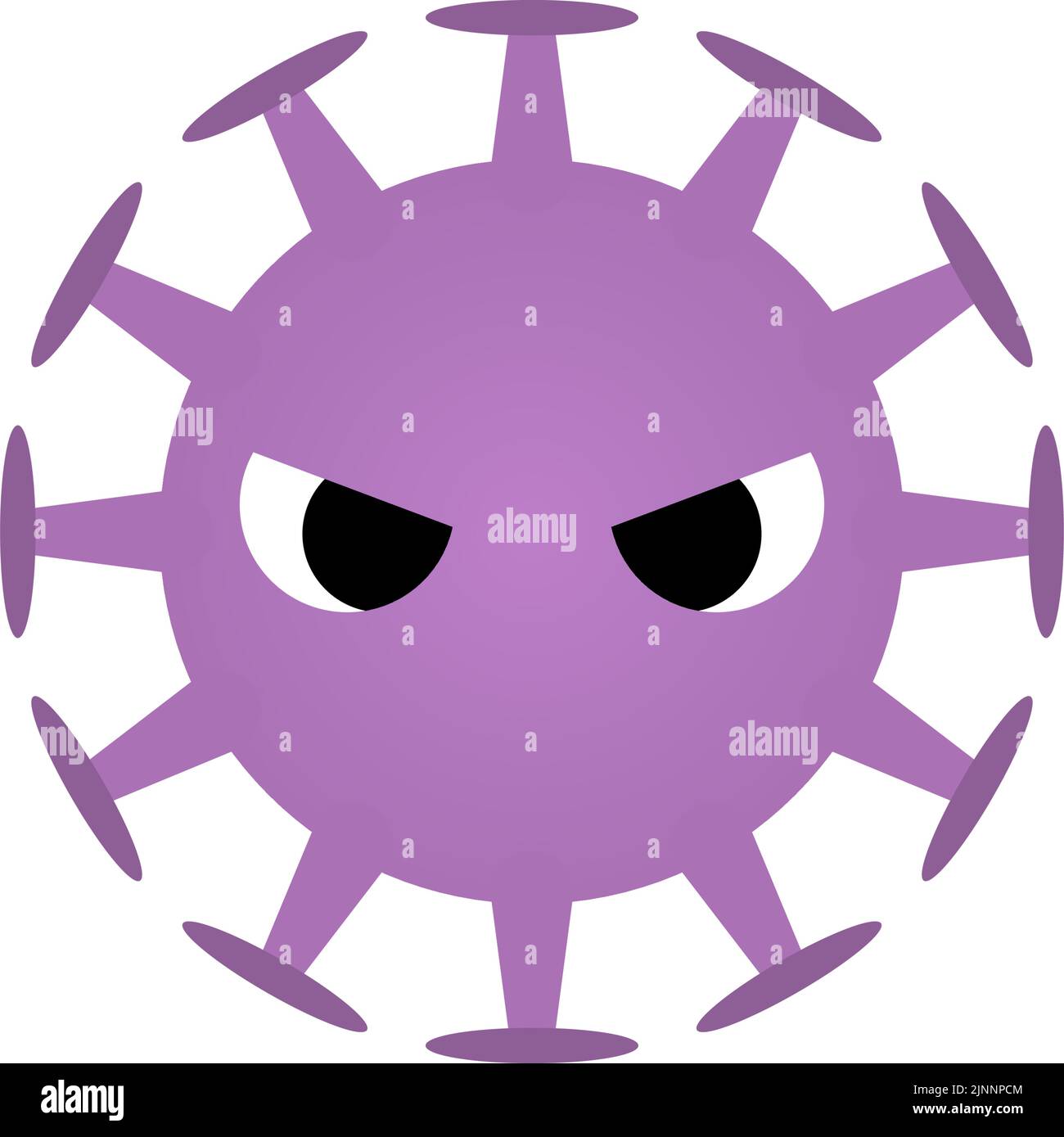 covid-19, forma convenzionale di un nuovo coronavirus Illustrazione Vettoriale