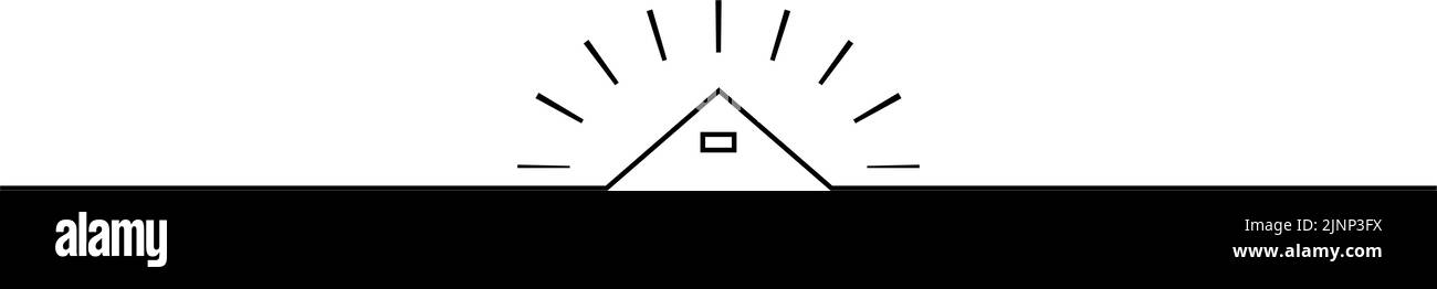 Titolo semplice, decorazioni, Piramide egiziana Illustrazione Vettoriale