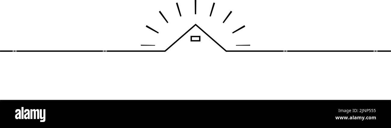 Semplice decorazione del titolo, piramide egiziana Illustrazione Vettoriale