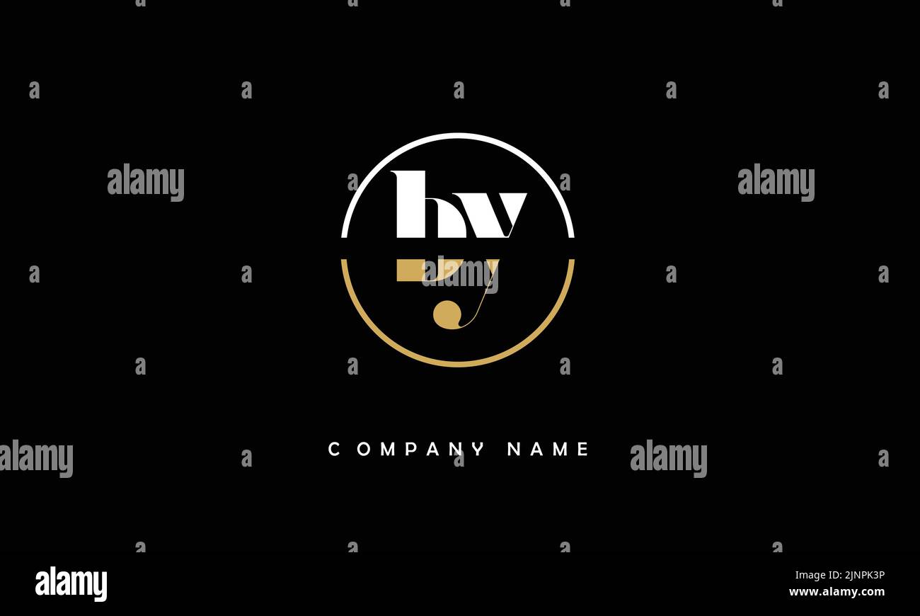 BY, YB Abstract Letters Logo Monogram Illustrazione Vettoriale