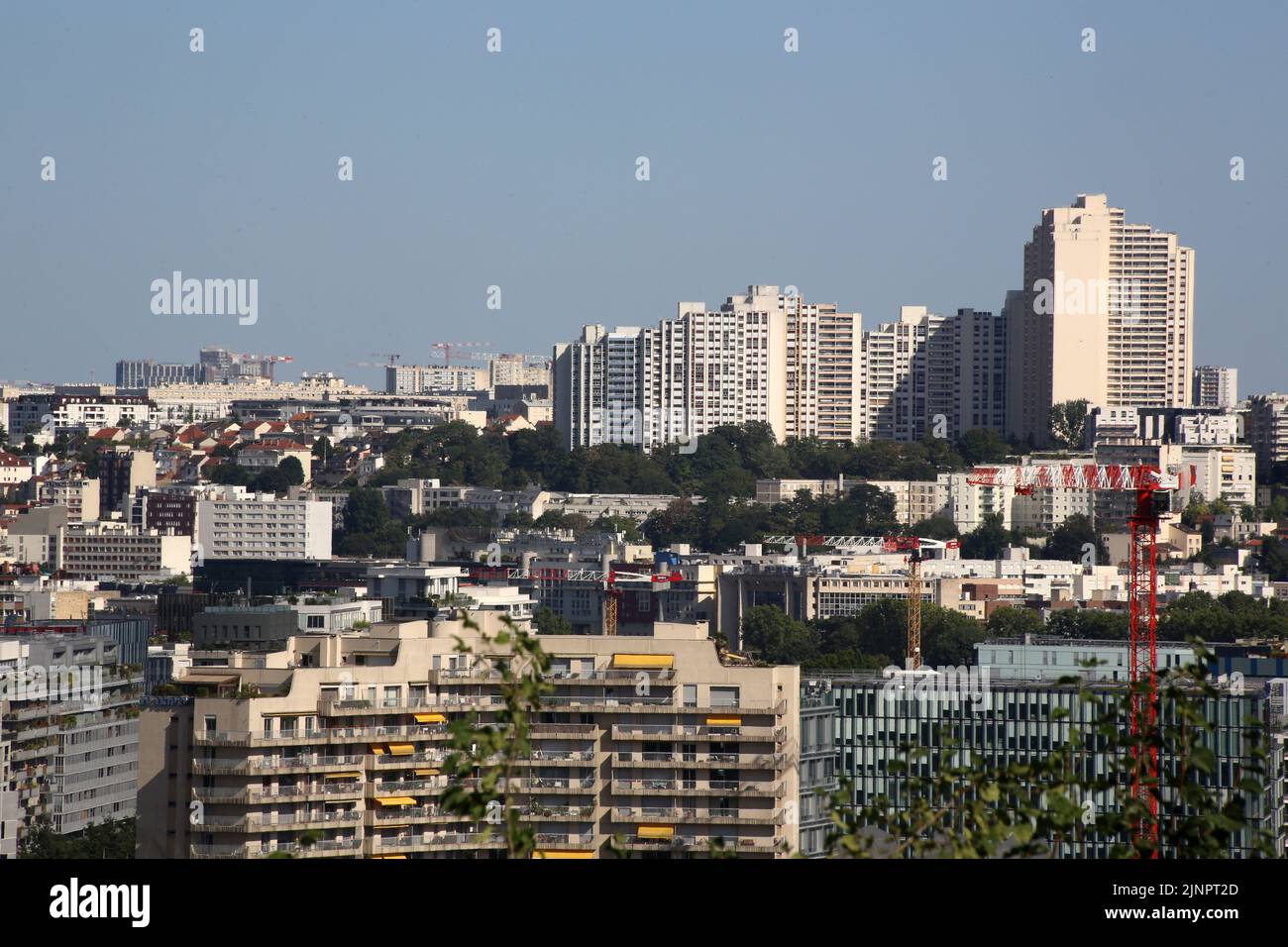 Boulogne Billancourt. Vue du parc de Saint-Cloud. Saint-Cloud. Ile-de-France. Francia. Europa. Foto Stock