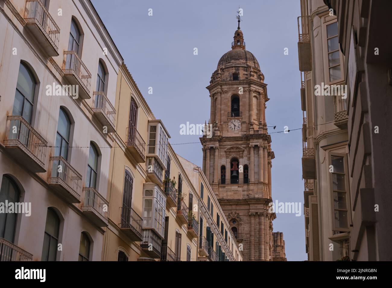 Malaga, Spagna - 19 maggio 2022: La Cattedrale di Malaga è una chiesa cattolica romana nella città di Malaga in Andalusia, nel sud della Spagna Foto Stock