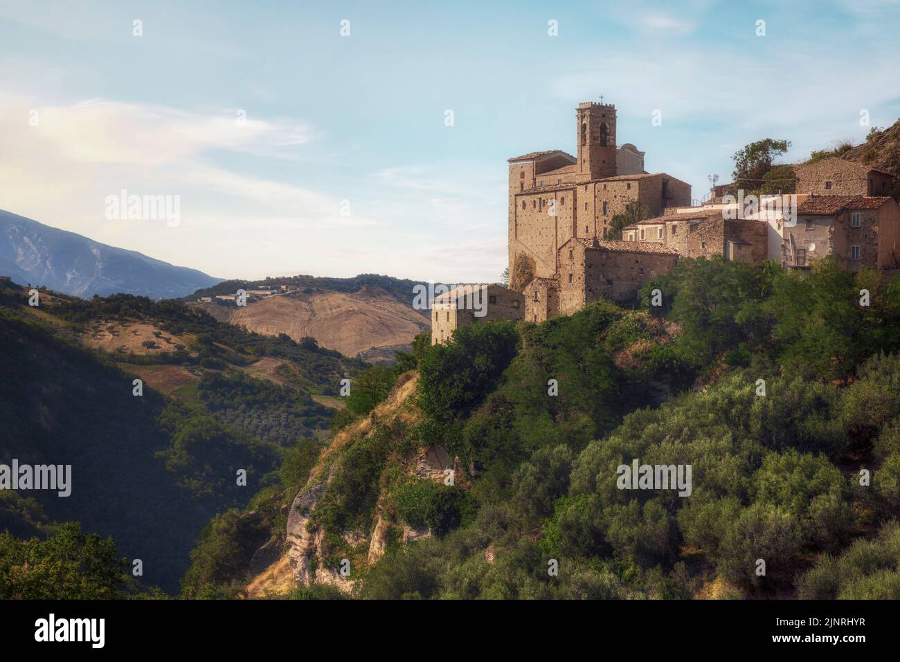 Roccascalegna, Chieti, Abruzzo, Italia Foto Stock