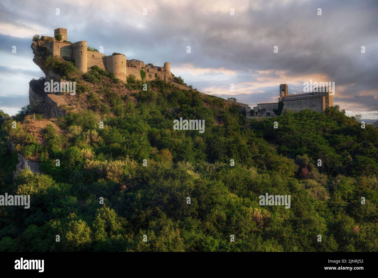 Roccascalegna, Chieti, Abruzzo, Italia Foto Stock