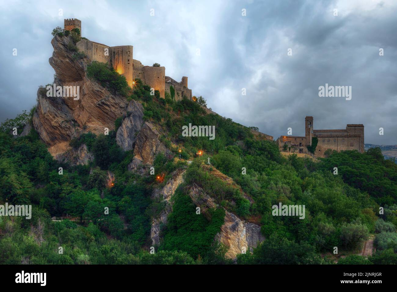 Roccascalegna, Chieti, Abruzzo, Italia Foto Stock