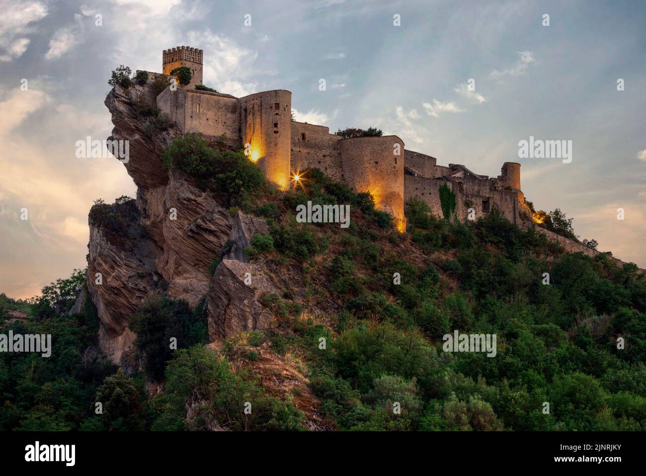 Roccascalegna, Chieti, Abruzzo, Italia Foto Stock
