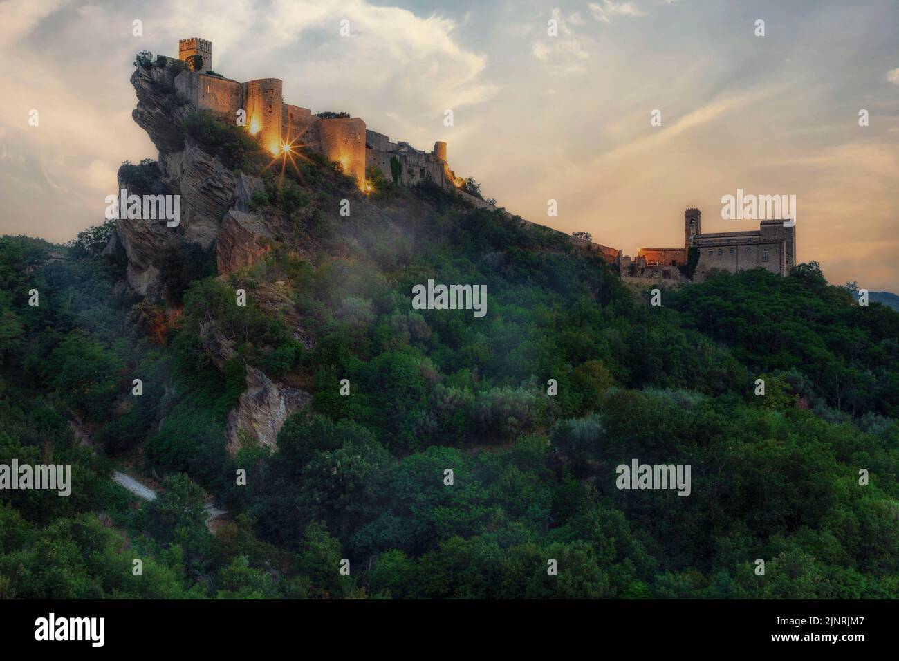 Roccascalegna, Chieti, Abruzzo, Italia Foto Stock