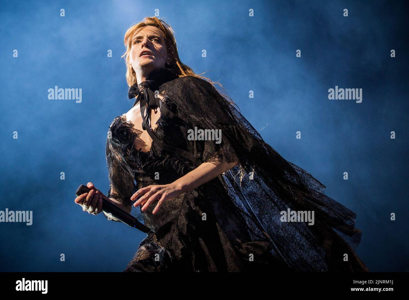 Florence Welch di Firenze e la macchina che si esibiscono in diretta sul palco nell'agosto 2022 Foto Stock