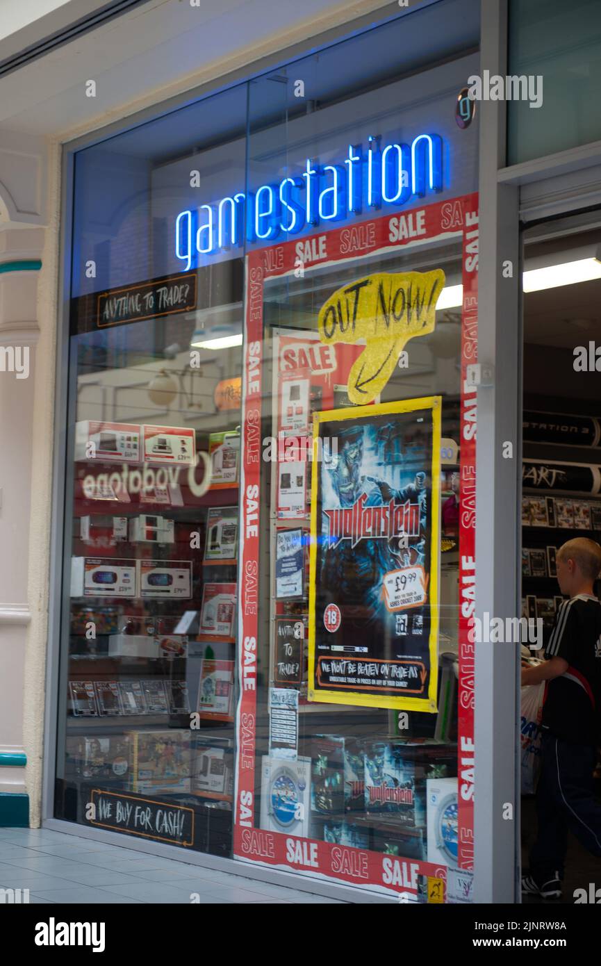 Il vecchio Gamestation, presso il Westgate Shopping Centre di Oxford nel 2009 Foto Stock