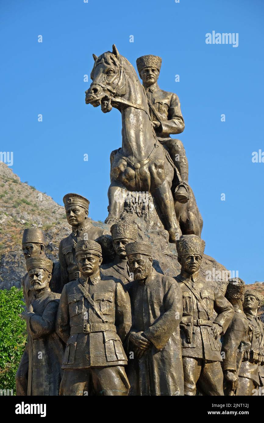Atatürk Monumento ad Amasya Anatolia Turchia Foto Stock