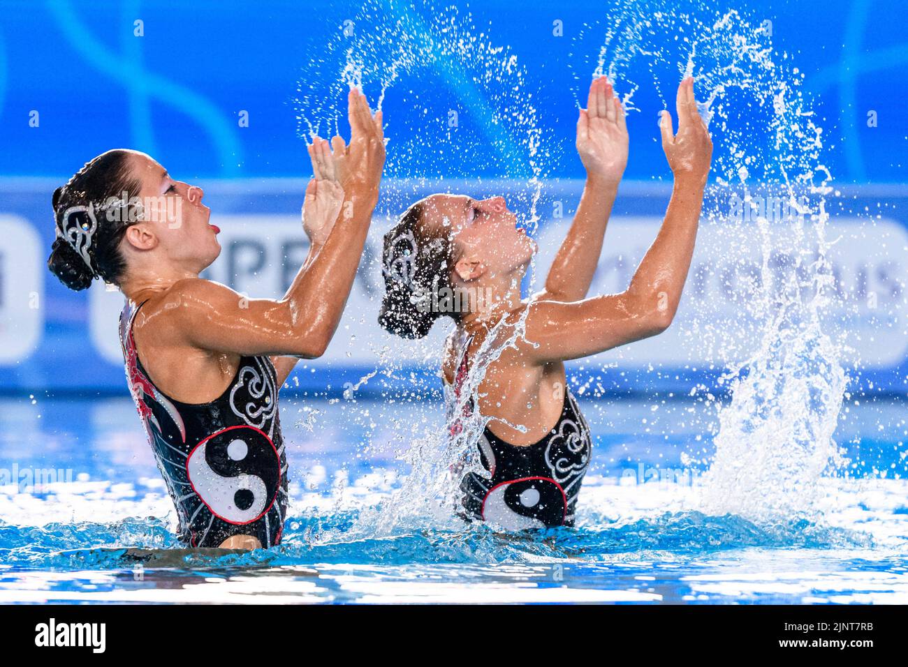 Roma, Italia. 13th ago, 2022. LIE LIECHTENSTEIN BUCHEL Noemi Katharina/KLAUSER Nadina Mari Duet Free Final Roma, 13/8/2022 Stadio del Nuoto XXVI LEN European Championships Roma 2022 Foto Pasquale Mesiano/Deepbluemedia/Insidefoto Credit: Insidefoto di andrea staccioli/Alamy Live News Foto Stock