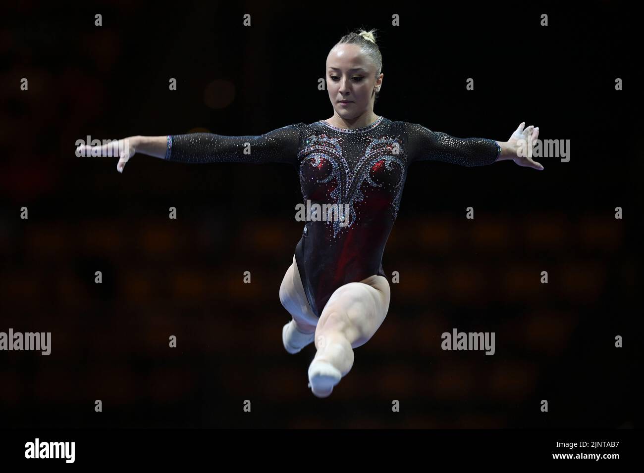 Martina Maggio (Italia, medaglia d'oro). Campionato europeo di Monaco 2022: Ginnastica artistica, finali della squadra femminile Foto Stock