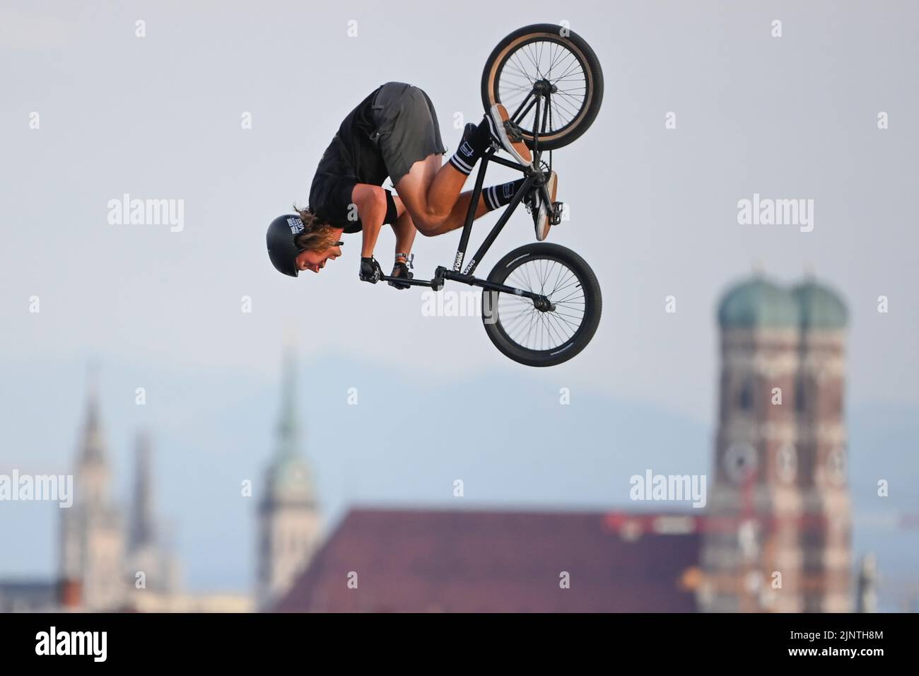 BMX Freestyle uomini. Campionato europeo di Monaco 2022 Foto Stock