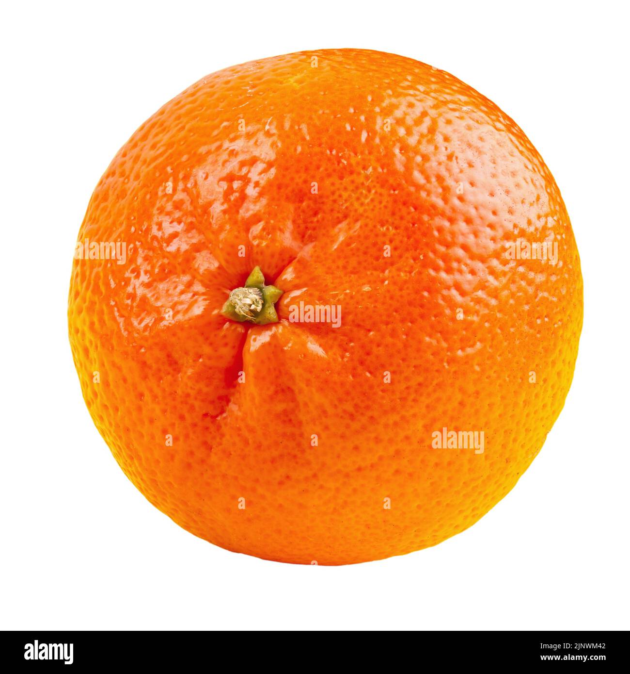 Mandarino, agrumi mandarino isolato su fondo bianco. Il file contiene il percorso di ritaglio. Foto Stock