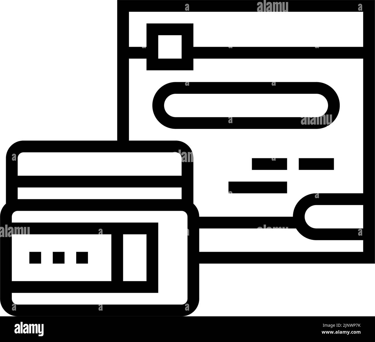 illustrazione del vettore dell'icona della linea di cicatrice del gel Illustrazione Vettoriale
