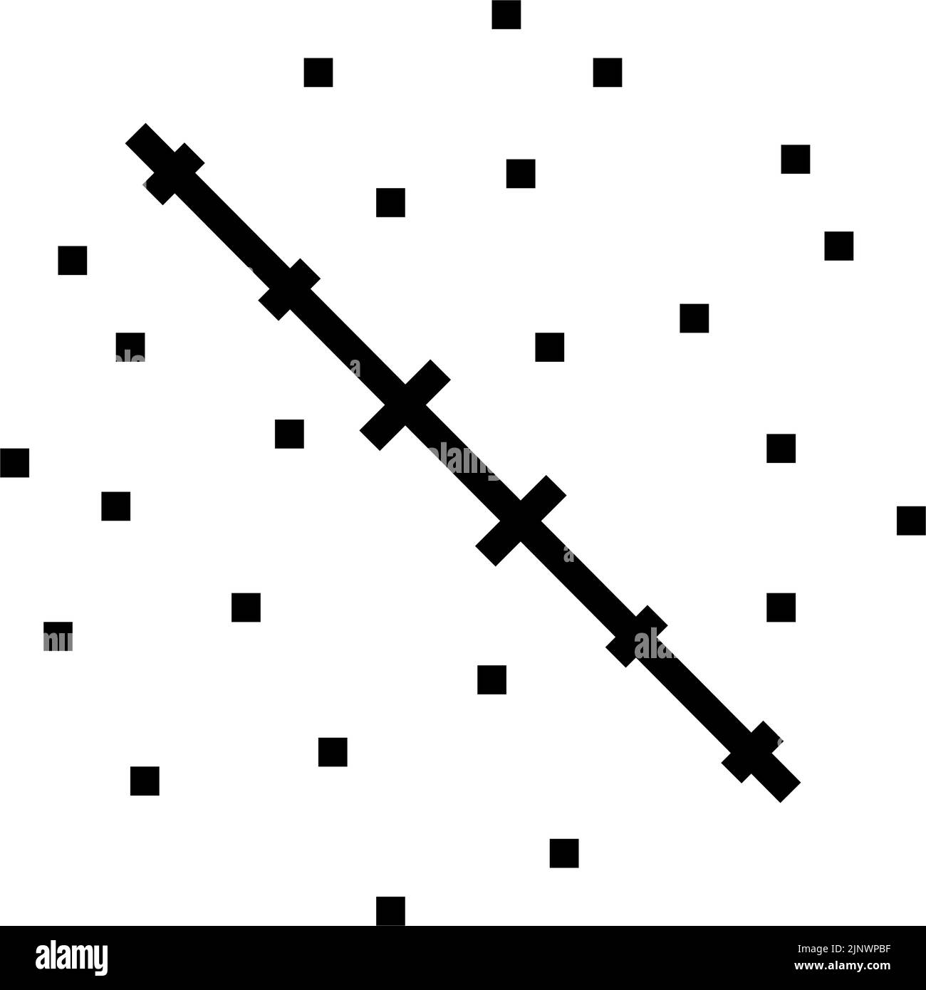 immagine vettoriale dell'icona della linea di cicatrice normale Illustrazione Vettoriale