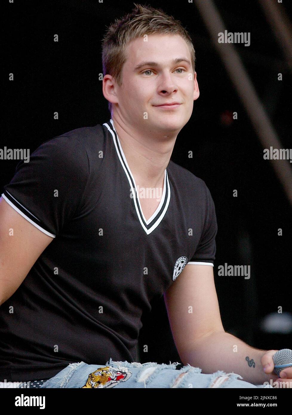 LEE RYAN, BLU, PARTITO IN CAMPO, BOURNEMOUTH 1-08-04 PIC MIKE WALKER, 2004 Foto Stock