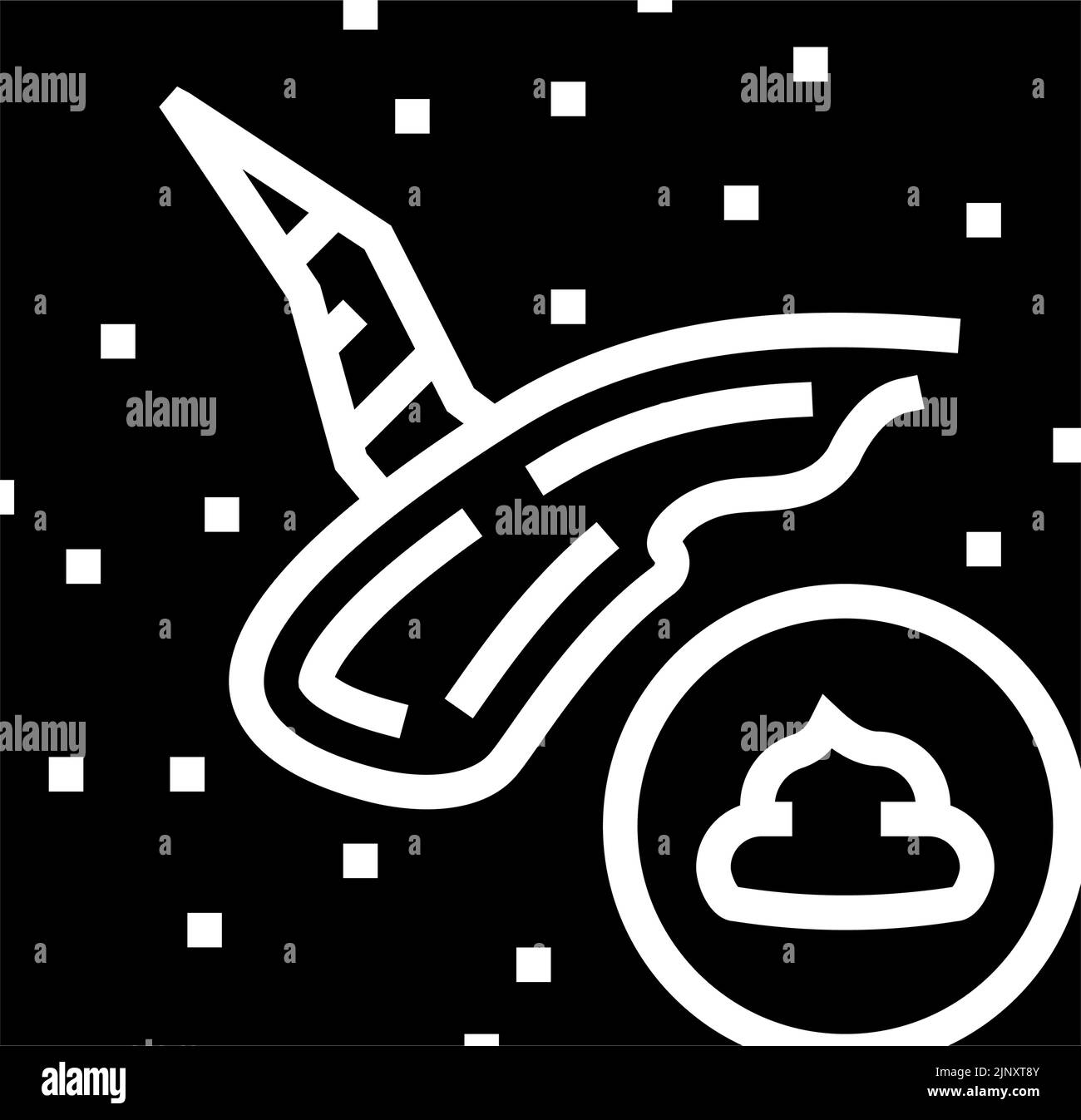 immagine vettore icona glifo trattamento cicatrice unguento Illustrazione Vettoriale