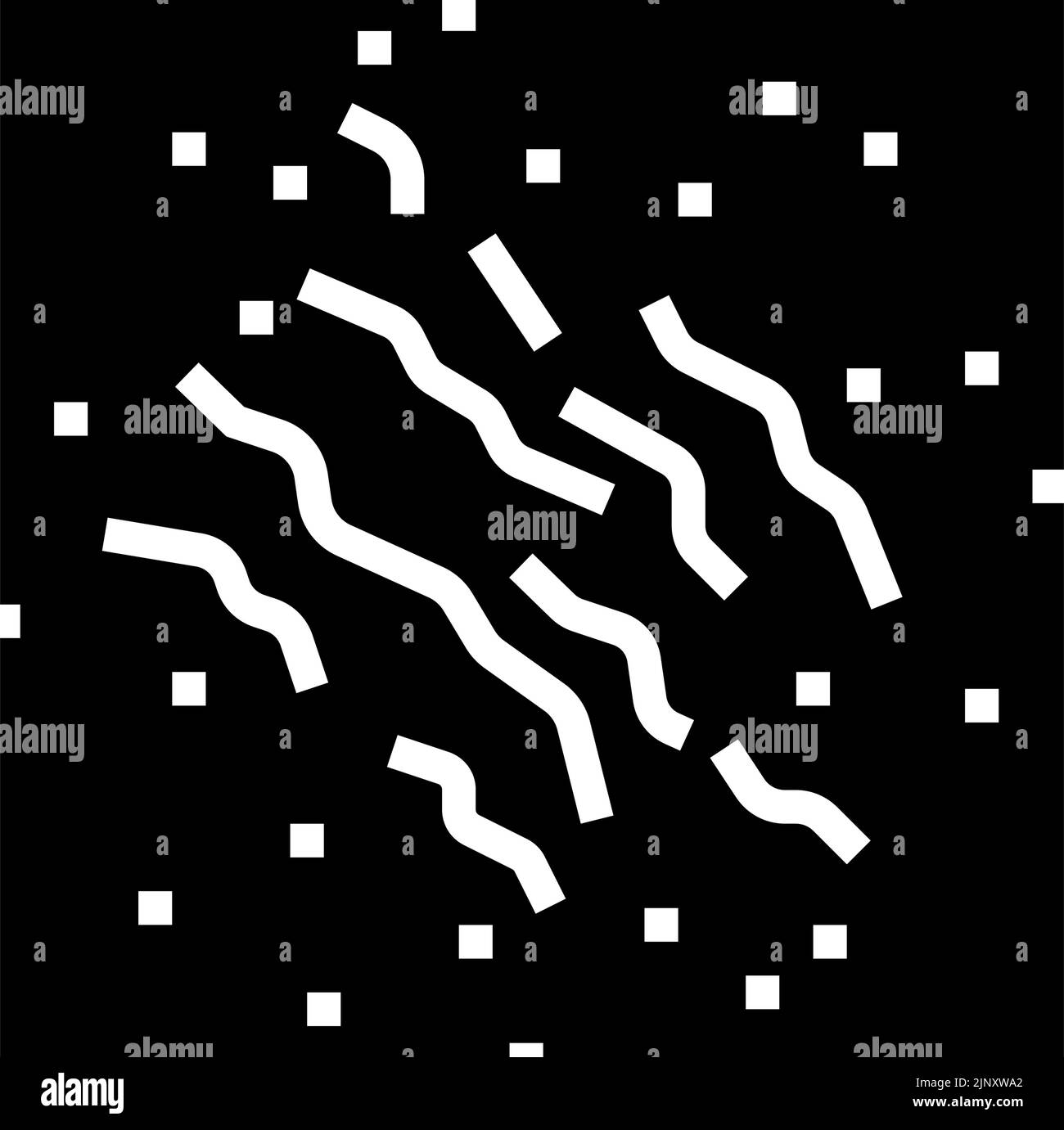 illustrazione vettoriale dell'icona a forma di cicatrice snocciolata o affondata Illustrazione Vettoriale