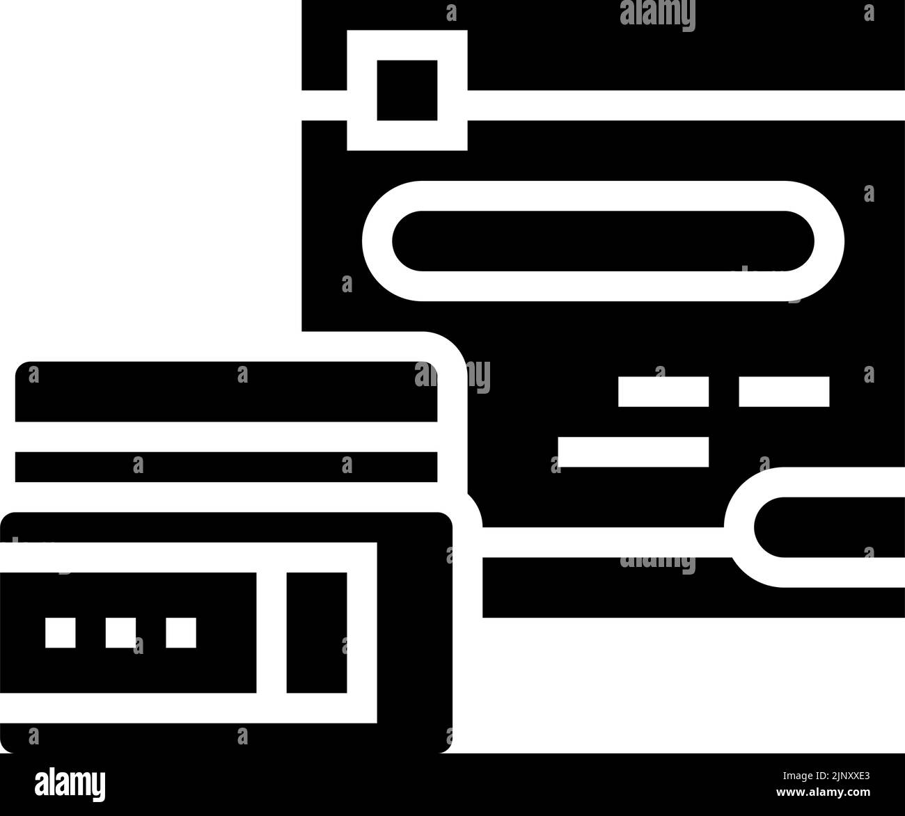 illustrazione del vettore icona glyph cicatrice gel Illustrazione Vettoriale