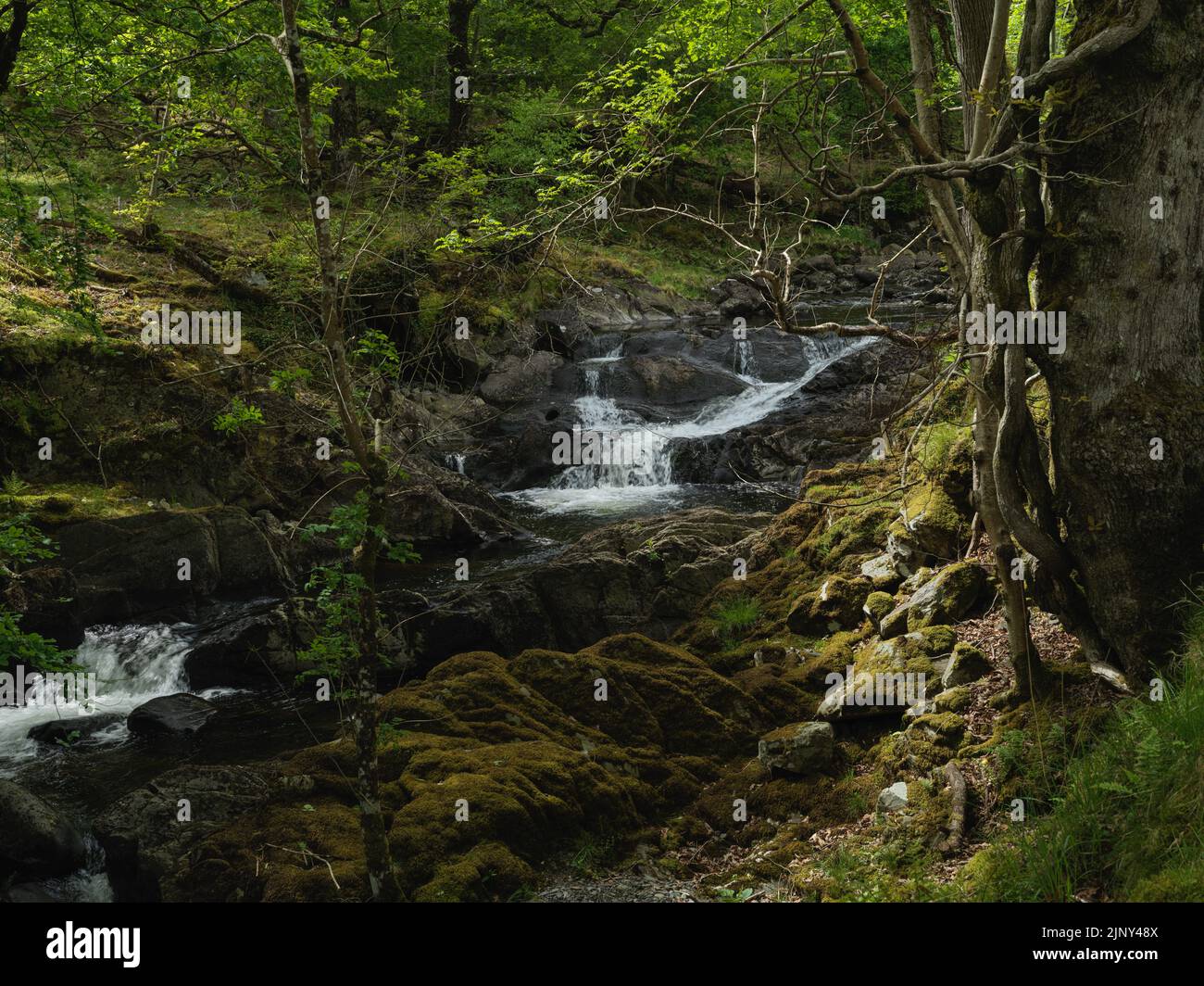 Cascate sul Acon Gamlan Foto Stock