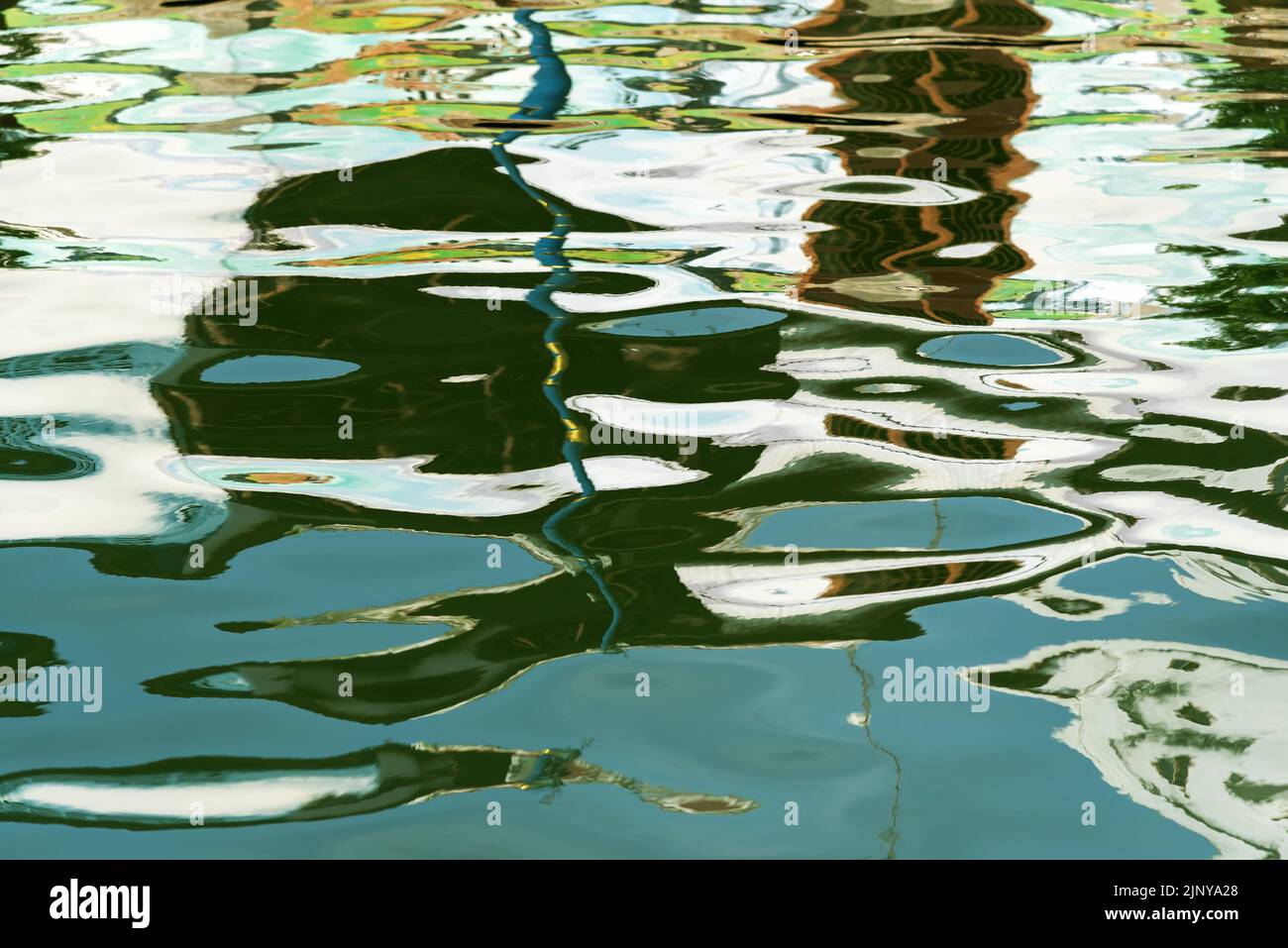Superficie astratta dell'acqua per effetto acquerello di fondo Foto Stock