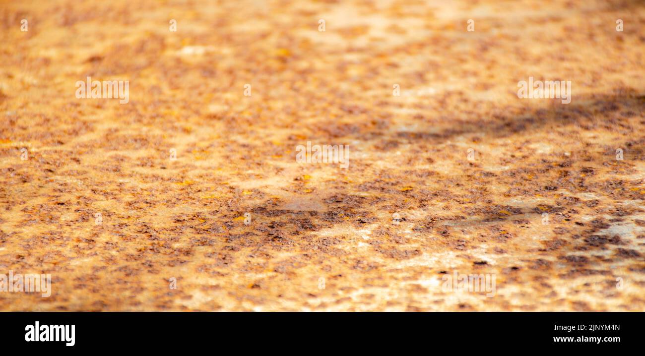 Strato di metallo con messa a fuoco selettiva. Background per l'industria metallurgica industriale o il tuo progetto creativo Vista ravvicinata. Contesto industriale. SEL Foto Stock