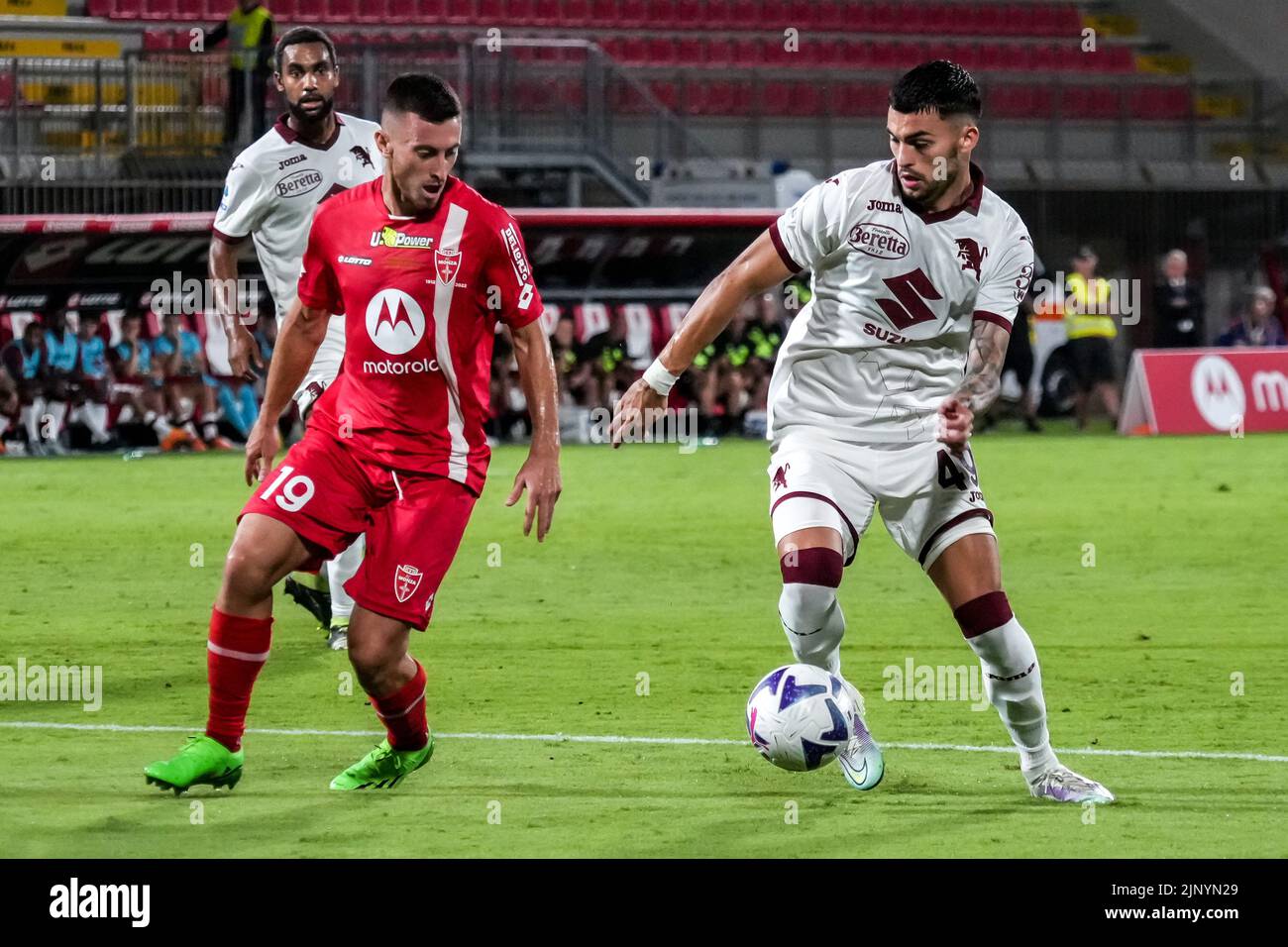 Monza, Italia. 13th ago, 2022. Campionato Italiano di Calcio SerieA 2022-23. Monza VS Torino 1-2. Foto di Cristiano BARNI/ATP images (BARNI Cristiano/ATP/SPP) Credit: SPP Sport Press Photo. /Alamy Live News Foto Stock