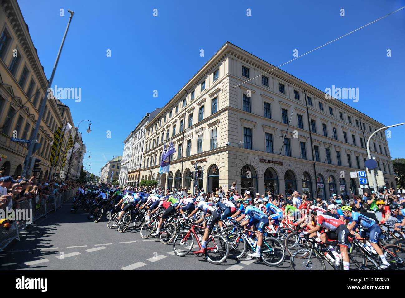 Strada ciclabile. Campionato europeo di Monaco 2022 Foto Stock