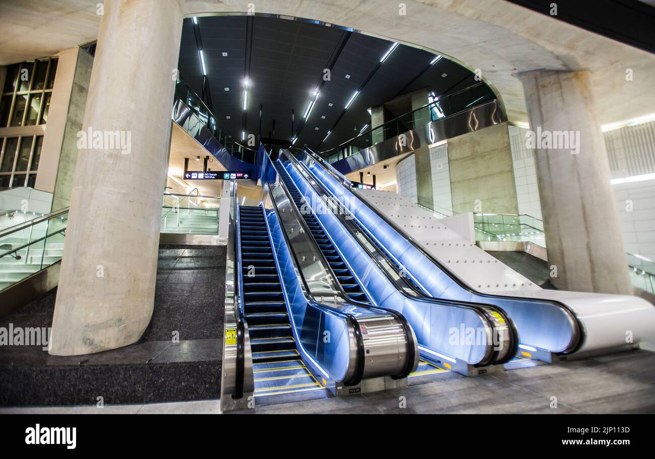 Per le riprese dei nuovi 6 Toronto stazioni della metropolitana Foto Stock