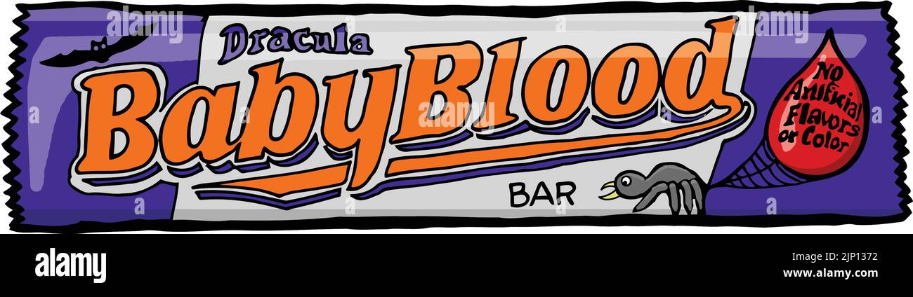 divertente bottino di caramelle di noccioline Illustrazione Vettoriale