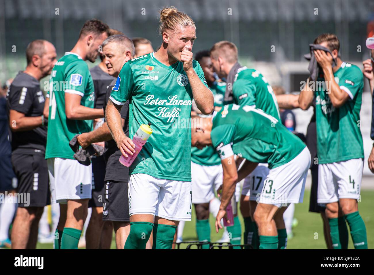 Viborg, Danimarca. 14th ago, 2022. Christian Sorensen (7) di Viborg FF visto durante il Superliga match del 3F tra Viborg FF e Silkeborg IF all'Energi Viborg Arena di Viborg. (Photo Credit: Gonzales Photo/Alamy Live News Foto Stock