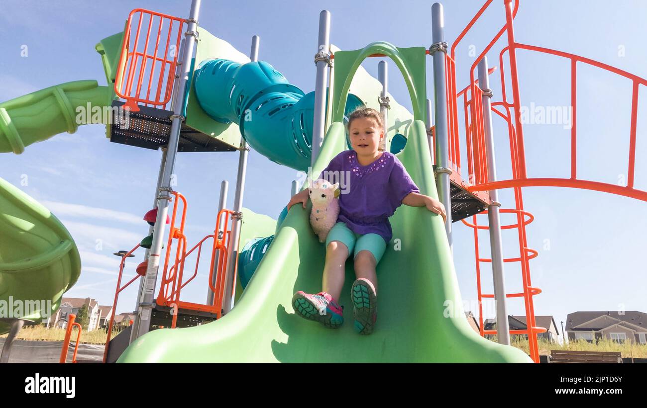 Parco giochi per bambini Foto Stock