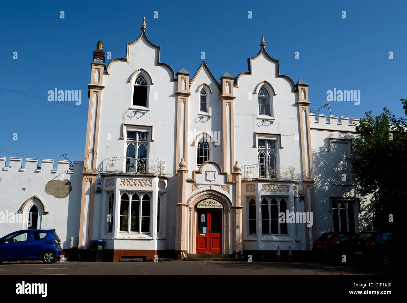 The Oak House Sports and Social Club, Leamington Spa< warwickshire, Regno Unito Foto Stock