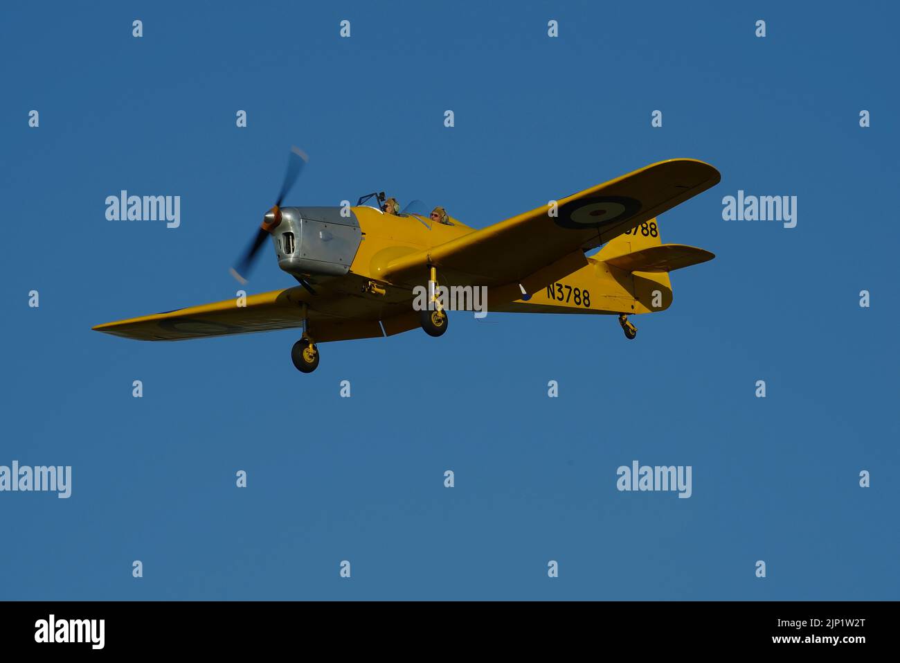 Miles M.14A Magister N3788, (G-AKPF, a RAF Valley, Anglesey, Galles del Nord, Foto Stock