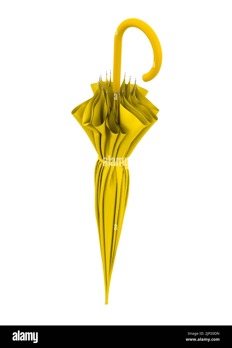 Chiuso ombrello isolato Foto Stock