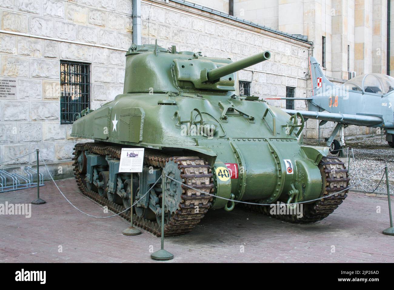 Storico mondo seconda guerra americana M4 sherman Tank Foto Stock