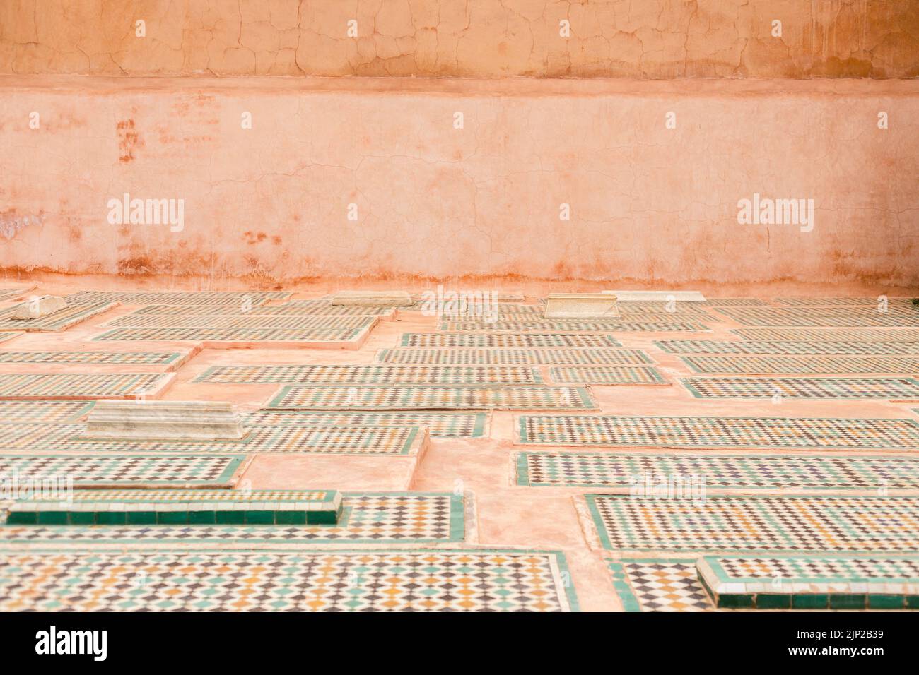 Le belle piastrelle marocchine e mosaici Foto Stock