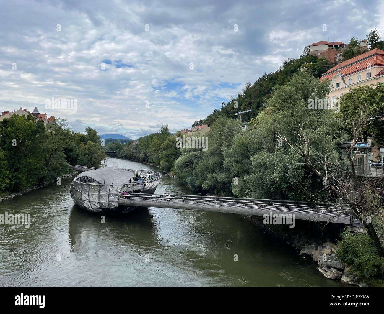 Fiume Mur Graz Steiermark Travel Foto Stock