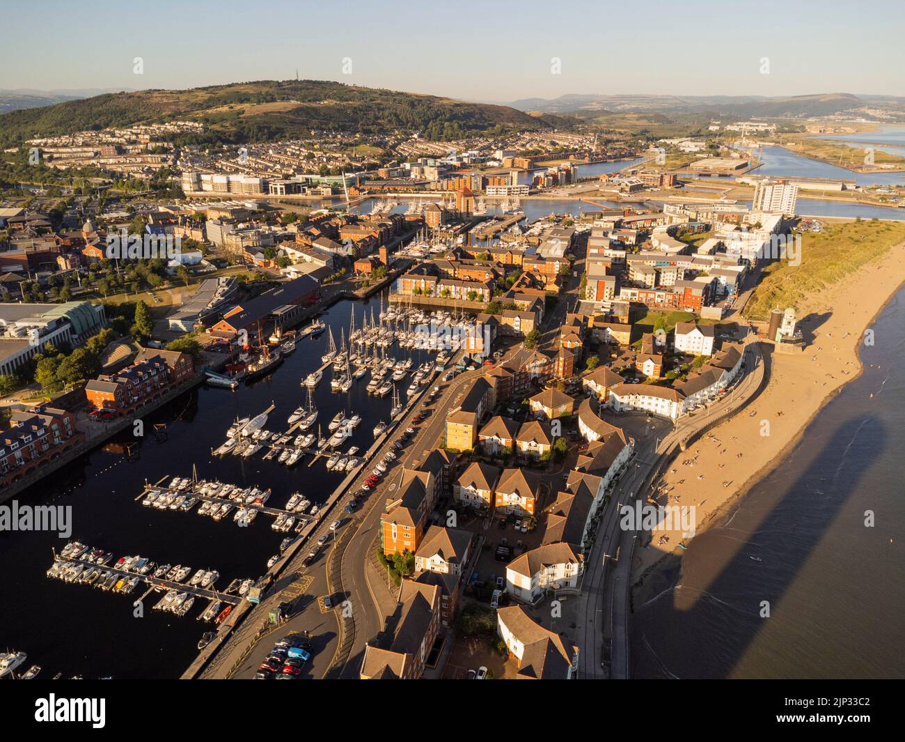 Swansea Maritime Quarter Foto Stock