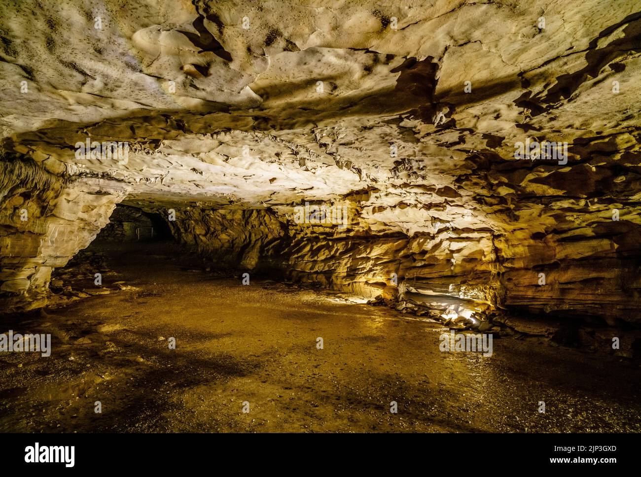 Cascade grotta nel carter Caves state Park in Kentucky Foto Stock